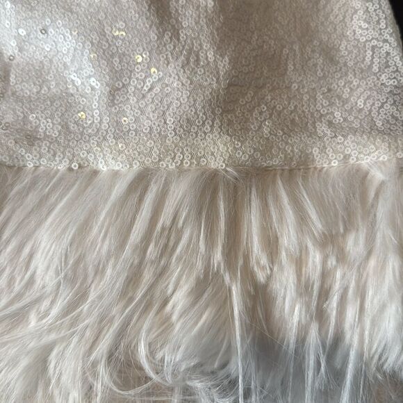 Women’s White Long Sleeve Sequin Formal Prom Party Dress Zip Back Size M NWOT - Picture 14 of 14